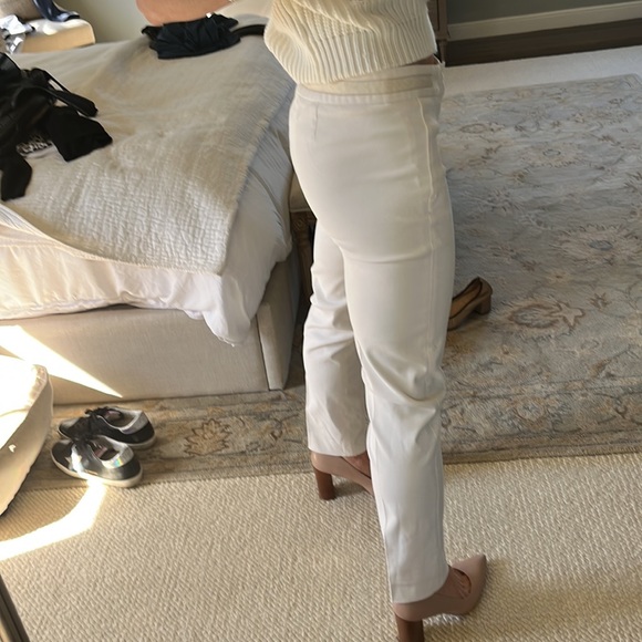 Gucci off weight size 40 white cream pants with leather detail - Picture 3 of 8